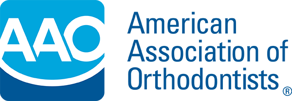 The image displays a logo for the American Association of Orthodontists AAO , which is part of the American Dental Association ADA .